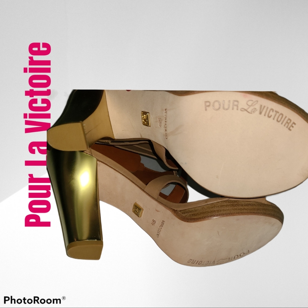 EUC Womens 9 1/2 Pour La Victoire Macaria Heels - Picture 8 of 12